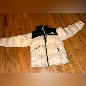 The North Face Nuptse 700 Cream / White Puffer Jacket Coat Brand New Men’s Large